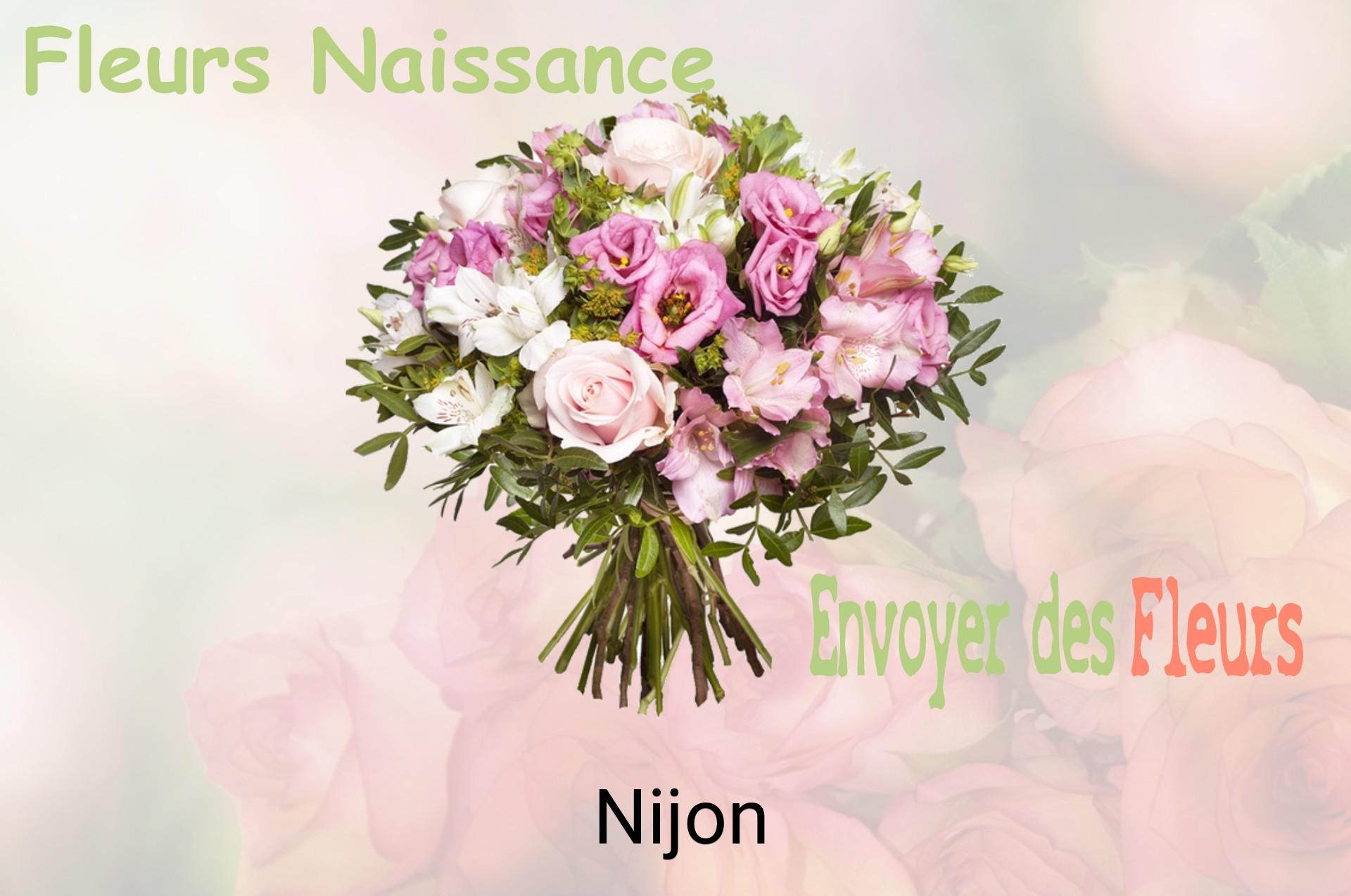 Bouquet de fleurs de naissance livré à Nijon